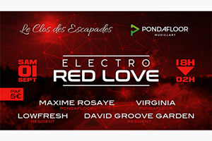 Event Facebook Cover - Electro Red Love