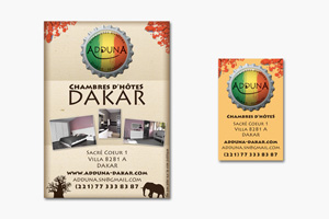 Carte & Flyer Adduna Dakar